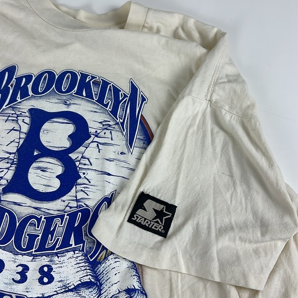 STARTER Brooklyn Dodgers Vintage 90s Graphic Tee - Size XL - Picture 7 of 10